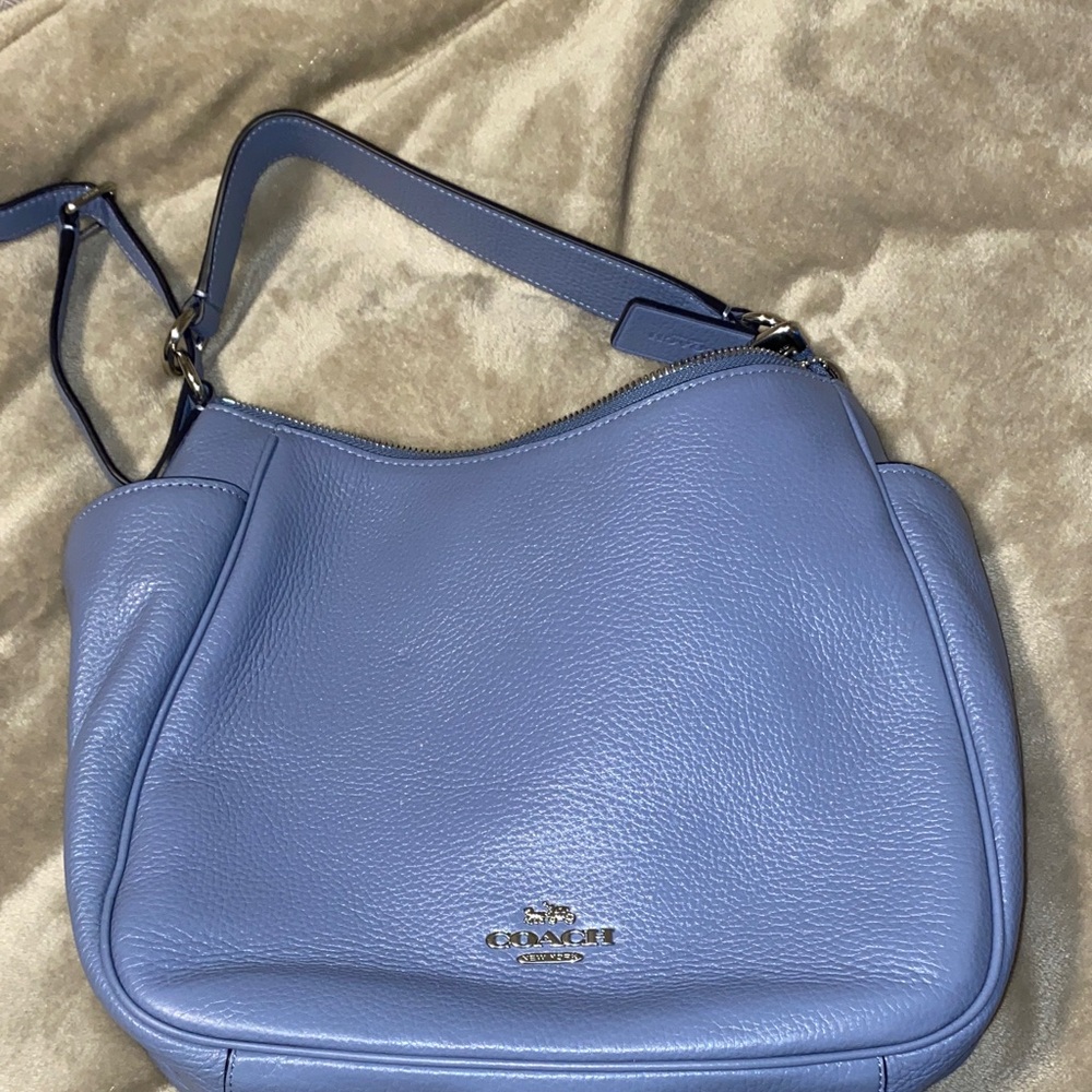Coach Periwinkle Leather Shoulder Bag
